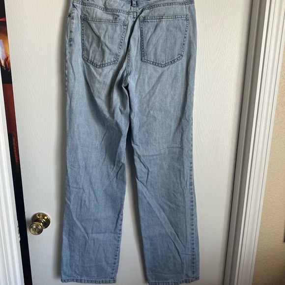 Talbots Blue Flare Wide Leg Denim - Picture 2 of 3